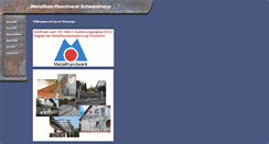 Desktop Screenshot of metallbau-schwarzmann.de