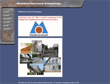 Tablet Screenshot of metallbau-schwarzmann.de